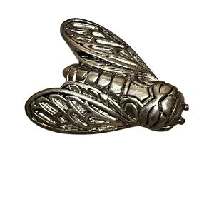 Vintage Rene Gouin Cicada bug brooch